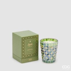 Candela Agadir Mosaico Green Utopia EDG: design a mosaico e fragranza fresca e naturale per un’atmosfera luminosa, elegante e armoniosa in ogni ambiente.
