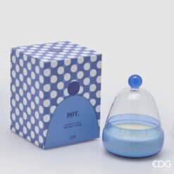 Candela Dot a Cupola Sale Marino e Salvia EDG: design moderno, colori freschi e profumo naturale per creare un’atmosfera rilassante e luminosa