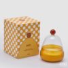 Candela Dot a Cupola Ananas e Cocco EDG: design moderno, colori vivaci e profumo tropicale di ananas e cocco per un’atmosfera solare, fresca e accogliente