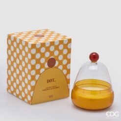 Candela Dot a Cupola Ananas e Cocco EDG: design moderno, colori vivaci e profumo tropicale di ananas e cocco per un’atmosfera solare, fresca e accogliente