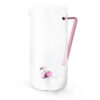 Caraffa in vetro con fenicottero WD Lifestyle. Realizzata in vetro borosilicato, decorativa e resistente, ideale per servire bevande o arredare con stile.