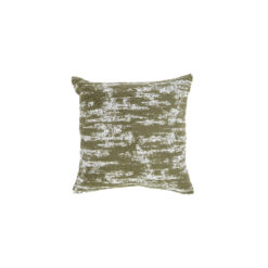 "Cuscino verde e bianco 45x45 Light & Living: texture naturale, stile moderno e colori freschi per valorizzare divani e letti."
