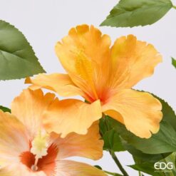 Alternative view of Fiore Artificiale Ibisco Giallo 90cm EDG