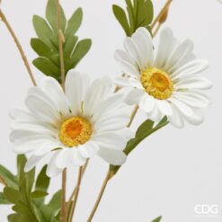 Alternative view of Fiore Artificiale Margherita Bianca 77cm EDG