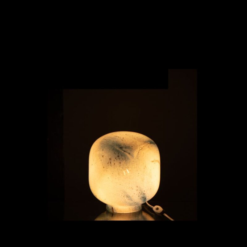 Alternative view of Lampada in Vetro Effetto Marmorizzato Blu J-LINE