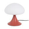 Lampada fungo rossa Present Time: design moderno e iconico, luce soffusa e colore vibrante. Perfetta per comodini, soggiorni e ambienti contemporanei.