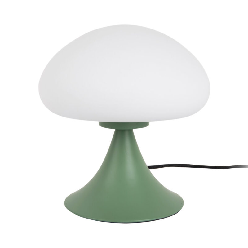 Lampada fungo verde Present Time: design moderno, luce soffusa e stile contemporaneo. Perfetta per comodini, soggiorni e ambienti dallo stile naturale o minimal.