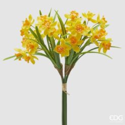 Bouquet di narcisi gialli EDG: petali realistici, colori luminosi e composizione pronta. Perfetto per decorazioni primaverili e ambienti accoglienti.