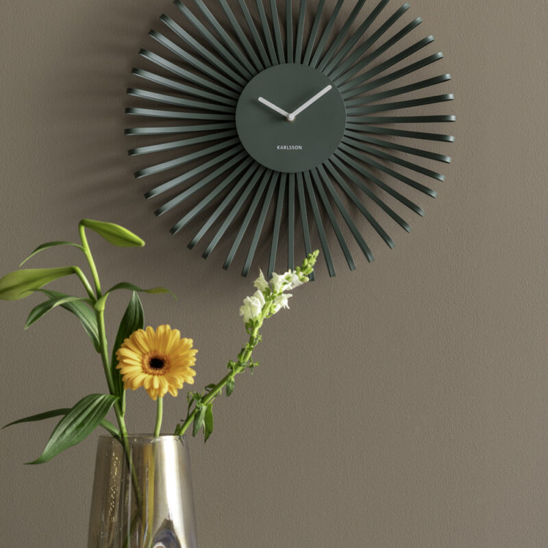 Alternative view of Orologio Polo in Metallo Verde 48cm PRESENT TIME