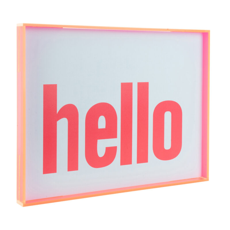 Quadro con Scritta Hello PRESENT TIME - immagine 3