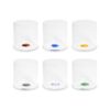 Set 6 bicchierini in vetro borosilicato WD Lifestyle. Moderni, resistenti e con punti colorati, perfetti per liquori, aperitivi e degustazioni.