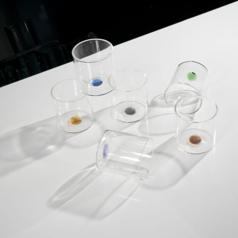 Alternative view of Set 6 Bicchierini Colorati in Vetro WD LIFESTYLE