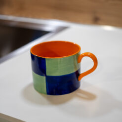 Alternative view of Tazza Colazione a Quadri in Stoneware WD LIFESTYLE