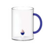 Tazza in vetro con cupcake WD Lifestyle. Realizzata in vetro borosilicato, resistente e decorativa, ideale per colazione, tè e tisane.