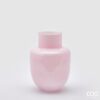 Vaso Bombato Rosa EDG in vetro: design morbido e lucido in rosa pastello per un complemento d’arredo elegante, luminoso e perfetto per ogni ambiente.