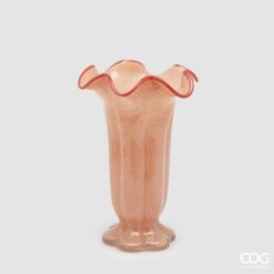 Vaso Fiore Campanula Arancione EDG: vetro artistico, design floreale e colori luminosi per decorare la casa con eleganza, calore e stile contemporaneo.