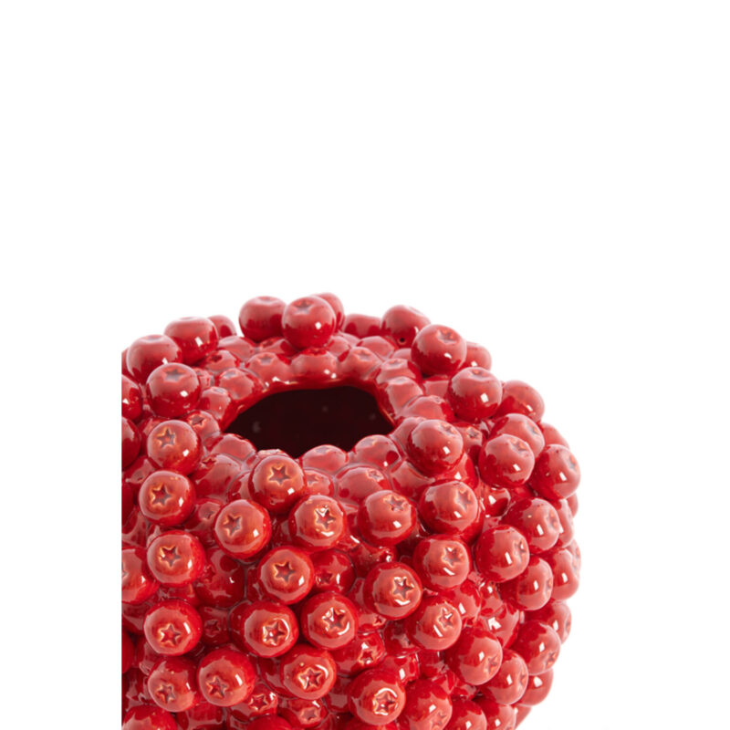 Vaso in Ceramica Frutti Rossi 22,5cm Light & Living - immagine 3