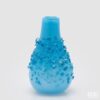 Vaso Goccia EDG azzurro: vetro lucido e lavorazione cristallo. Design moderno e scenografico, perfetto per decorazioni eleganti e composizioni verticali.