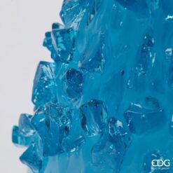 Alternative view of Vaso Artigianale Goccia Azzurro in Vetro 40cm EDG