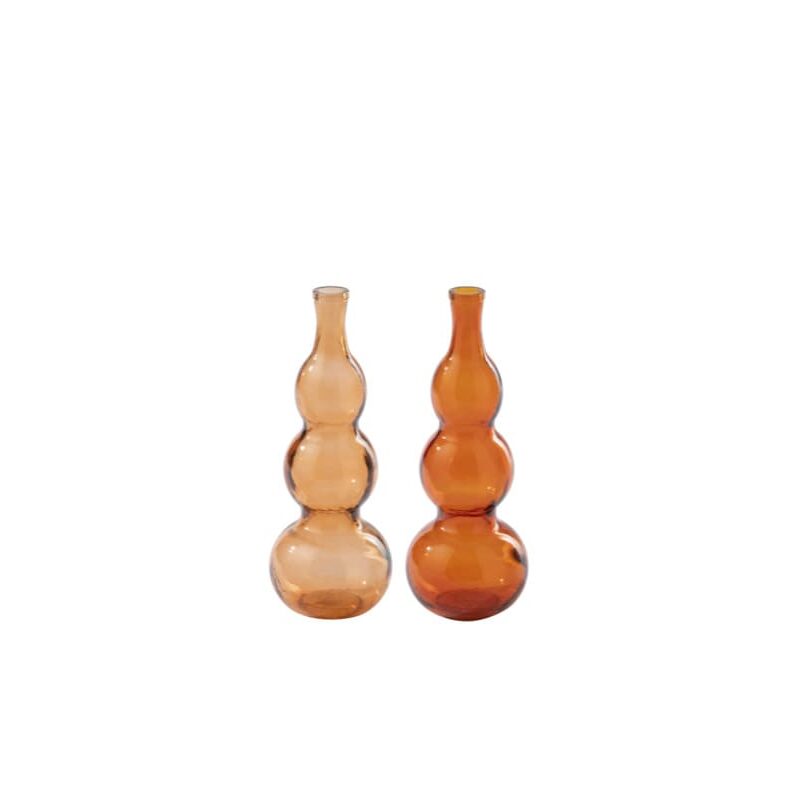 Vaso in vetro J‑Line disponibile in due colori: design moderno, forme scultoree e stile elegante. Venduto singolarmente.