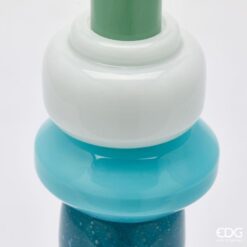 Alternative view of Vaso da Design in Vetro a Strati Blu EDG