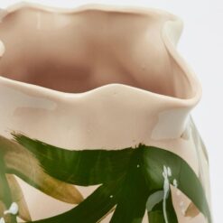 Alternative view of Vaso Jungle in Ceramica Verde e Rosa EDG