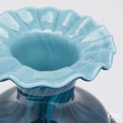 Alternative view of Vaso da Design Macula Blu in Vetro 37,5cm EDG