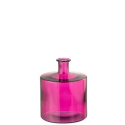 Vaso rosa in vetro J‑Line: design moderno, colore luminoso e finitura elegante. Perfetto per fiori, rami decorativi o come oggetto d’arredo raffinato.