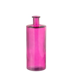 Vaso rosa in vetro J‑Line: design moderno, colore luminoso e finitura elegante. Perfetto per fiori, rami decorativi o come oggetto d’arredo raffinato.