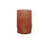 Vaso in vetro opaco color terracotta Savino Collection: texture materica, design moderno e tonalità calda. Perfetto come centrotavola o oggetto decorativo.