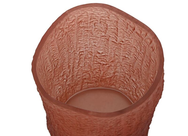 Alternative view of Vaso in Vetro Opaco Terracotta 31,5cm SAVINO COLLECTION