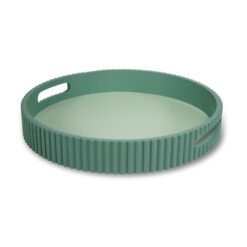 Vassoio verde in MDF WD Lifestyle. Moderno, resistente e pratico, ideale per servire colazioni, aperitivi e decorare la casa con un tocco naturale.