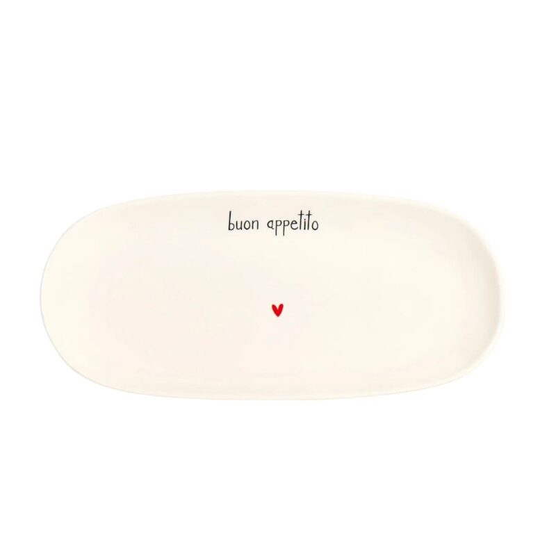 Alternative view of Piatto Ovale Fondo "Buon Appetito" SIMPLE DAY