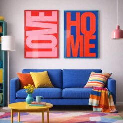 Alternative view of Quadro Moderno con Scritta HOME SAVINO COLLECTION