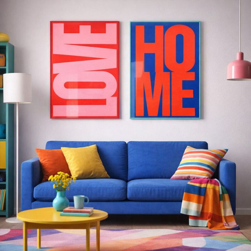 Alternative view of Quadro Moderno con Scritta HOME SAVINO COLLECTION