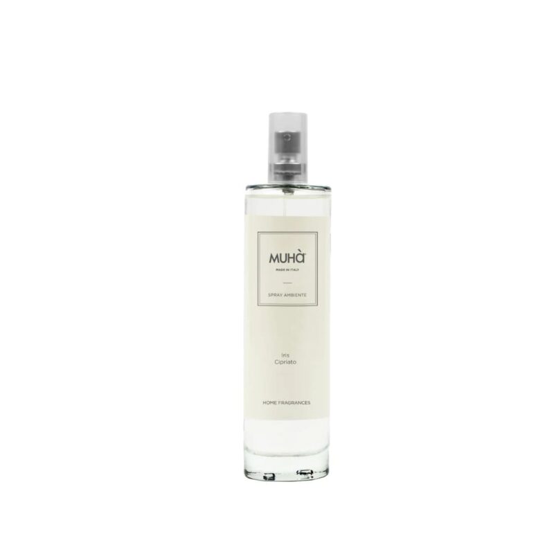 Spray ambiente MUHÀ 100 ml Iris Cipriato: profumazione cipriata e delicata, immediata e raffinata. Scopri tutte e fragranze