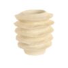 Vaso in resina crema 22×23 cm con onde naturali. Design moderno e materico, perfetto come scultura decorativa. Scopri tutti i vasi