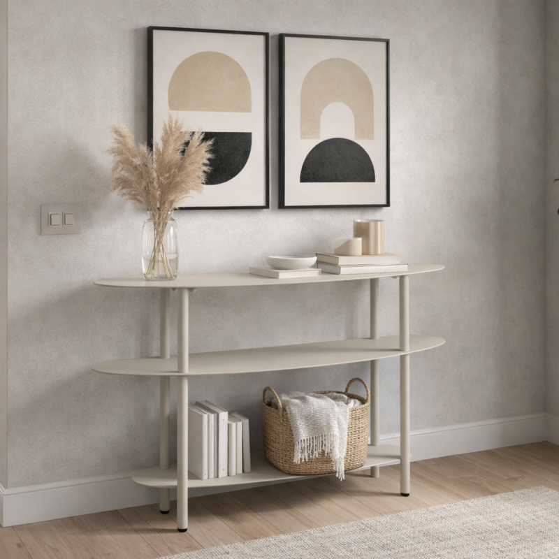 Alternative view of Console in metallo beige PRESENT TIME