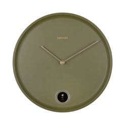Orologio a cucù in ferro 30cm verde PRESENT TIME: design raffinato, finiture resistenti e pendolo elegante. Ideale per casa, ufficio e regali di design. Ordina ora!