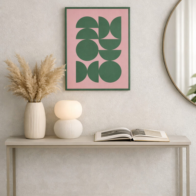 Alternative view of Quadro astratto moderno 30×40 cm con cornice PRESENT TIME
