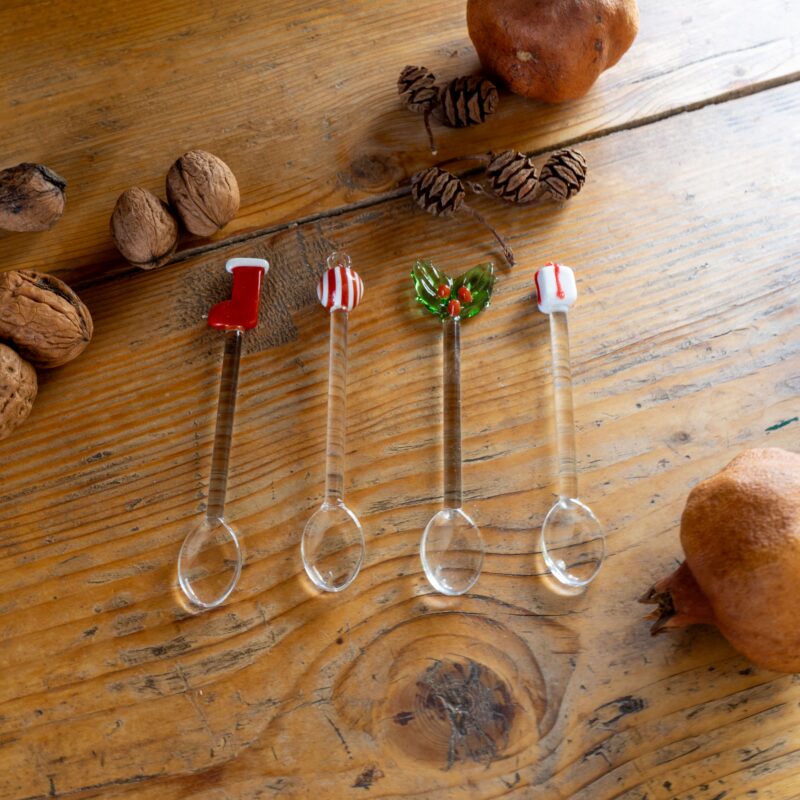 Alternative view of WD Lifestyle Set 4 Cucchiaini in Vetro Borosilicato con Decori Natalizi