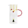 Caraffa in vetro borosilicato Albero di Natale WD Lifestyle 1,3 LT. Design fatto a mano con manico bastoncino di zucchero. Acquista su Savino Arte e Design!