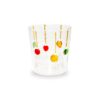 Bicchiere in vetro borosilicato Palline di Natale WD Lifestyle 250 ML. Fatto a mano con addobbi colorati. Acquista su Savino Arte e Design!