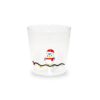 Bicchiere in vetro borosilicato Pinguino WD Lifestyle 250 ML. Fatto a mano con dolci addobbi natalizi. Acquista su Savino Arte e Design!