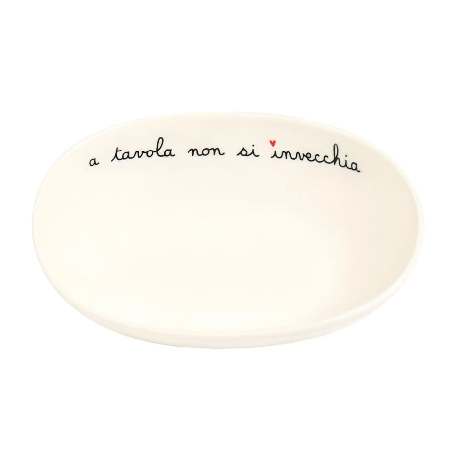 SIMPLE DAY Ciotola in Gres "A Tavola Non Si Invecchia" - immagine 2