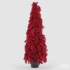 Albero di Natale con bacche rosse EDG altezza 122 cm in vaso. Complemento scenografico e colorato per interni festivi. Acquista su Savino Arte e Design!