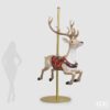 Base per albero di Natale EDG a forma di giostra carosello con renna. Altezza 253 cm con asta dorata. Acquista su Savino Arte e Design!