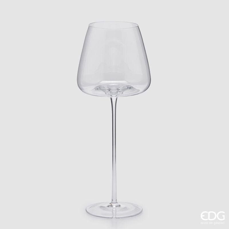 Set 6 calici in vetro trasparente Grace EDG alti 26 cm. Design moderno con coppa ampia per vini rossi e bianchi. Acquista su Savino Arte e Design!