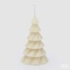 Candela ad albero di Natale avorio EDG 18 cm. Elegante cera lavorata a spirale per la tavola festiva. Acquista online su Savino Arte e Design!