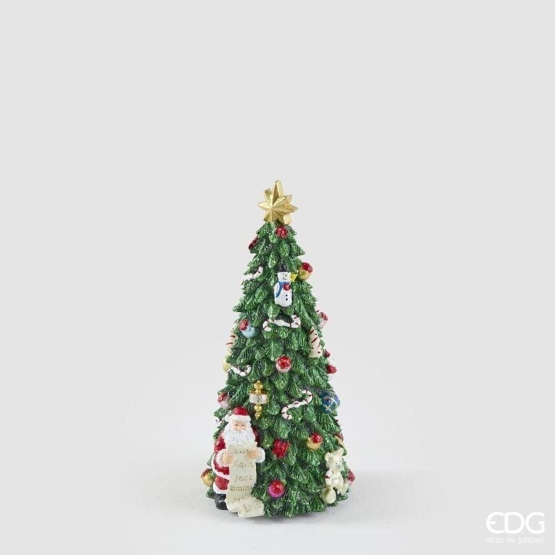 Carillon natalizio a forma di albero di Natale EDG altezza 22 cm con Babbo Natale e carillon integrato. Acquista su Savino Arte e Design!